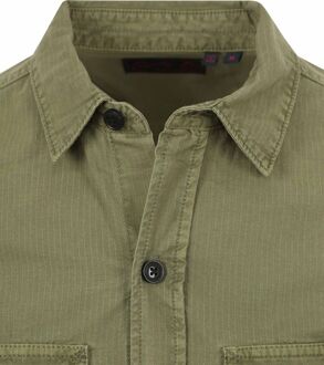 Superdry Militaire Overshirt Groene Shirts Superdry , Green , Heren - 2Xl,Xl,L