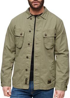 Superdry Military Overshirt Heren groen - L