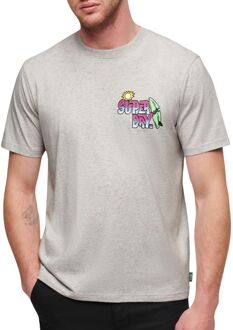 Superdry Neon Travel Chest Loose Shirt Heren lichtgrijs - XL