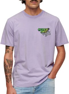 Superdry Neon Travel Chest Loose Shirt Heren paars - XXL