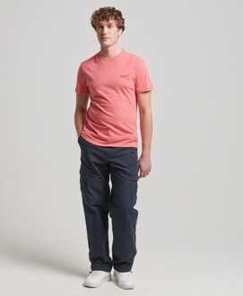 Superdry Organic Cotton Essential Logo T-Shirt Punch Pink Marl  2XL Roze