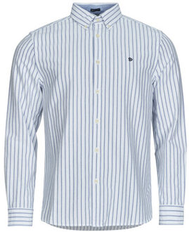 Superdry Overhemd Lange Mouw Superdry Preppy Oxford L/s Shirt" Blauw - S, M, L, XL