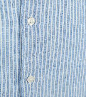 Superdry Overhemd Linnen Vacation Azure Blue Stripe Lichtblauw - XL,XXL