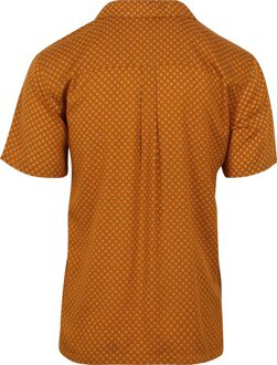 Superdry Overhemd Short sleeve Oranje Geo Tan Print - L