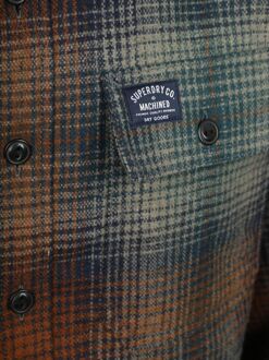 Superdry Overshirt Miller Wool Blend Ombre Multicolour - M,XL,XXL