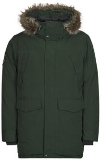Superdry Parka Jas Superdry EVEREST FAUX FUR PARKA JACKET" Groen - XXL, S, M, L, XL