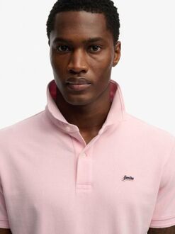 Superdry Polo Pique Classic Montauk Roze - 3XL,L,XL,XXL