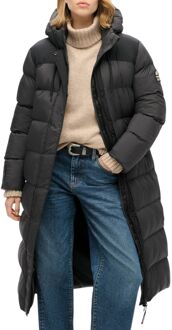 Superdry Ripstop Hooded Longline Puffer Winterjas Dames - 36