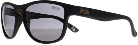 Superdry Rockstar 104B matzwarte smoke zonnebril - One Size