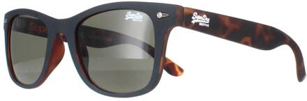 Superdry Rookie 106 mat marine havana groen zonnebril Blauw