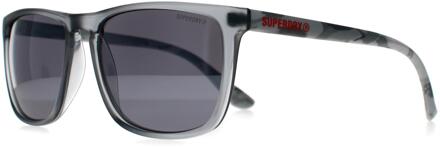Superdry Shockwave 113 mat kristal donkergrijs vervaagde kristalgrijze zonnebril