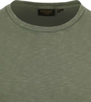 Superdry Slub T-Shirt Melange Olijfgroen - 3XL,L,M,XL,XXL