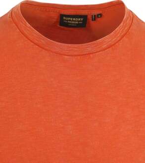 Superdry Slub T-Shirt Melange Oranje - M,L,XL,XXL,3XL