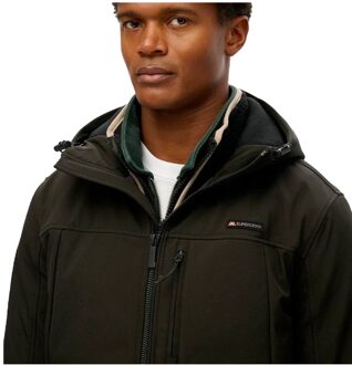 Superdry Softshell-trekkerjas voor heren Zwart - L