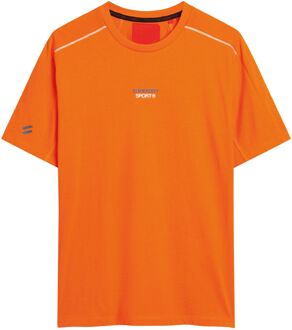 Superdry Sport Tech Logo Relaxed Shirt Heren oranje - M