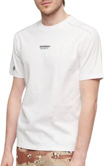 Superdry Sport Tech Logo Relaxed Shirt Heren wit - XL
