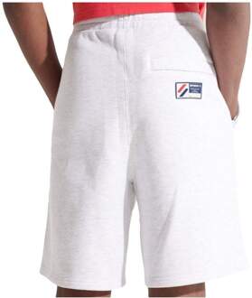 Superdry Sportstyle short met appliqué Grijs - XL