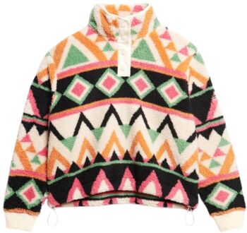 Superdry Super Soft Printed Casaul Sweater Dames M/38 Beige