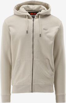 Superdry Sweatvest ESSENTIAL LOGO ZIP HOODIE HB ecru - S;M;L