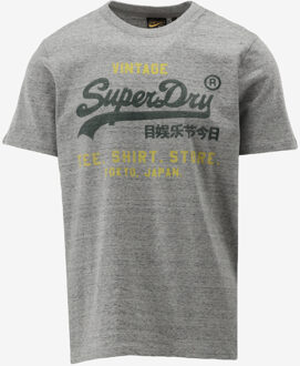 Superdry T-shirt VL CLASSIC RELAXED TEE grijs - S;M;L;XL;XXL