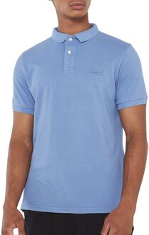 Superdry Vintage Destroy Polo Heren blauw - M