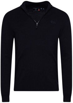 Superdry Vintage EMB Casual Sweater Heren 2XL Zwart