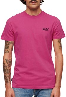 Superdry Vintage Logo Shirt Heren roze