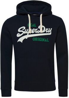Superdry Vintage Logo Soda Pop Casual Sweater Heren 2XL Donkerblauw