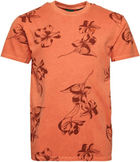 Superdry Vintage Printed Shirt Heren oranje