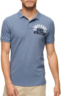 Superdry Vintage Superstate Polo Heren blauw - wit - navy - M