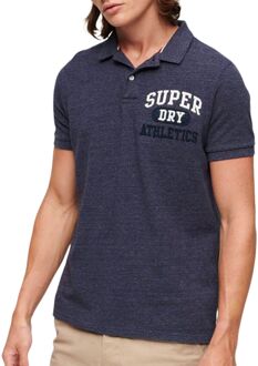 Superdry Vintage Superstate Polo Heren donkerblauw - wit - L