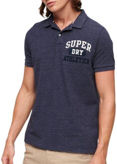 Superdry Vintage Superstate Polo Heren donkerblauw - wit - M