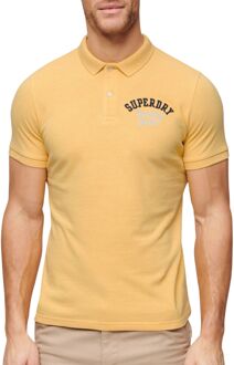 Superdry Vintage Superstate Polo Heren geel - blauw - XL
