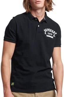 Superdry Vintage Superstate Polo Heren zwart - wit - M