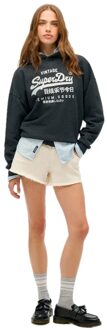 Superdry Vintage sweatshirt voor dames van Superdry Zwart