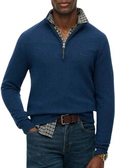 Superdry Wool Blend Half Zip Sweater Heren