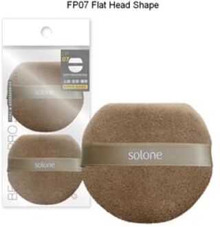 Superfine Loose Powder Teddy Puff FP07 Flat Head Shape - 2 pcs