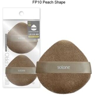 Superfine Loose Powder Teddy Puff FP10 Peach Shape - 2 pcs