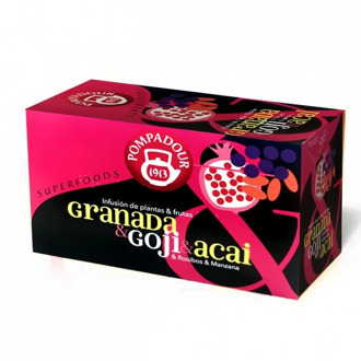 Superfood Granada & Goji & acai 20 infusions Pompadour