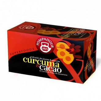 Superfood turmeric & Cocoa 20 infusions Pompadour