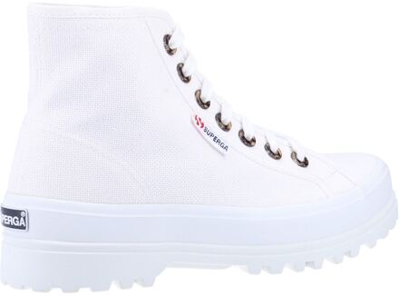 Superga 2341 Alpina Hars Oogjes 100% Katoen Dameslaarzen Wit