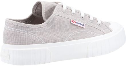 Superga 2630 Stripe 100% Katoen Dames Grijs Colomba Trainers - maat