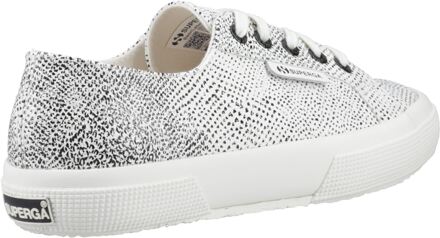Superga 2730 Micro Faux Snake Faux Leather Damestrainers Wit Avorio/Zwart Slang - maat