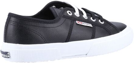 Superga 2750 Leer Heren Zwart/Wit Trainers - maat EU 42.5 / UK 8.5