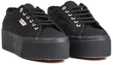 Superga 2790 dames platform sneaker - Zwart zwart - Maat 37