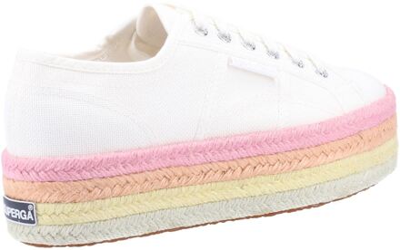 Superga 2790 Multicolor Rope 100% Katoen Damestrainers Wit/Candy Multicolour