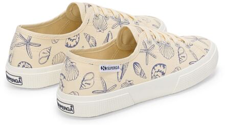 Superga 3750 Seashells Print Katoenen Dames Beige Sneakers