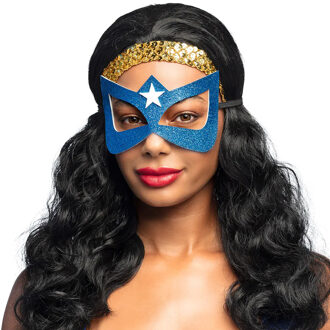 superheldin oogmasker - verkleedmasker - volwassenen - carnaval