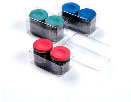 Superieure Biljart Accessoires 2Pc Ronde Glad Biljart Snooker Pool Cue Krijt Voor Verkoop