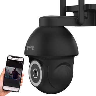 Superior Outdoorcamera - Beveiligingscamera - Security camera - Muur/Dakbevestiging - 4MP - wifi en app - Zwart